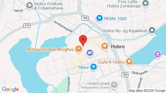 Lejligheder til leje i Hobro - kort over placeringen
